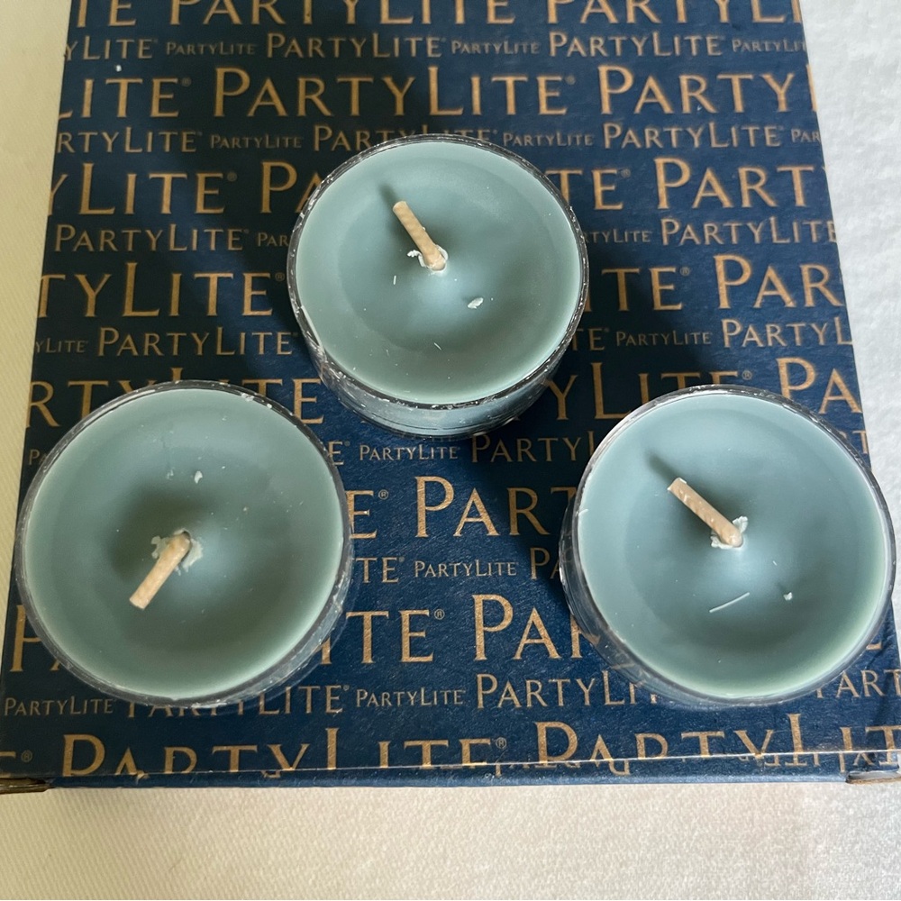(24) PartyLite “Blue Spruce” Tealight Candles - (2) Boxes of 12